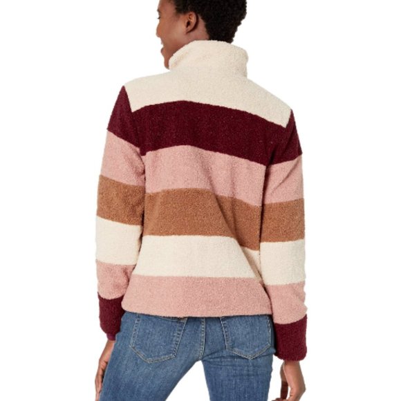 NWT! Mod-O-Doc Teddy Sherpa Color Block Funnel Neck Jacket - Picture 2 of 9